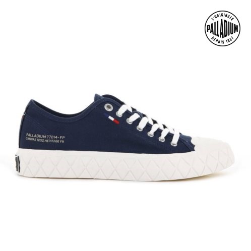 Palladium Palla Ace Canvas Low Tops Men's Sneakers Navy | UK H209-OLZ